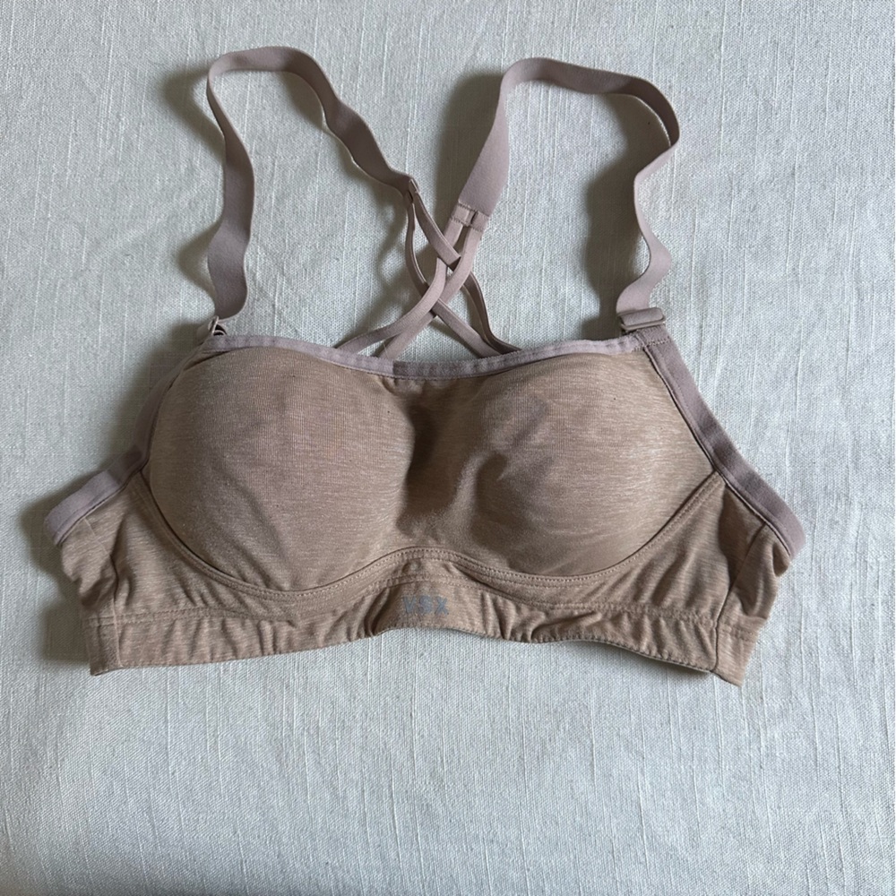Victoria Secret VXS Angel Sports Bra 32B Nude